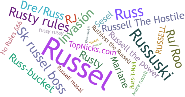 Nicknames for Russell