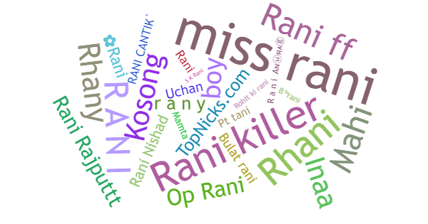 Nicknames for Rani