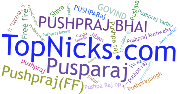 Nicknames for Pushparaj