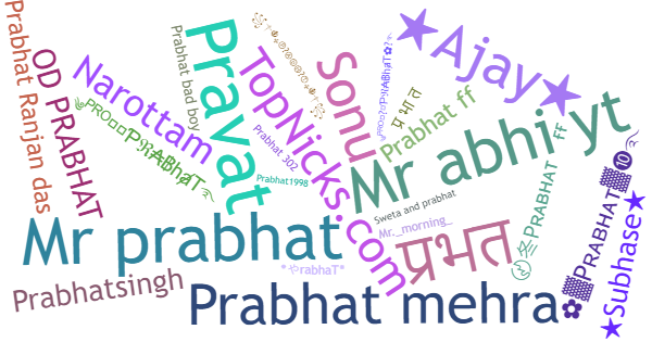 Nicknames for Prabhat