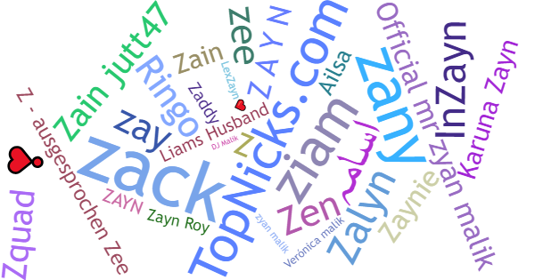 Nicknames for Zayn