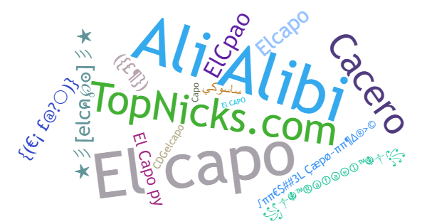 Nicknames for Elcapo