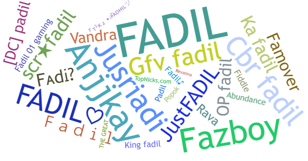 Nicknames for Fadil