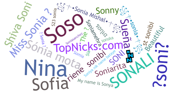 Nicknames for Sonia