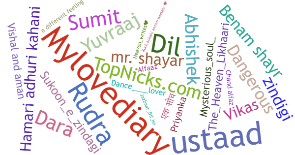 Nicknames for Shayari