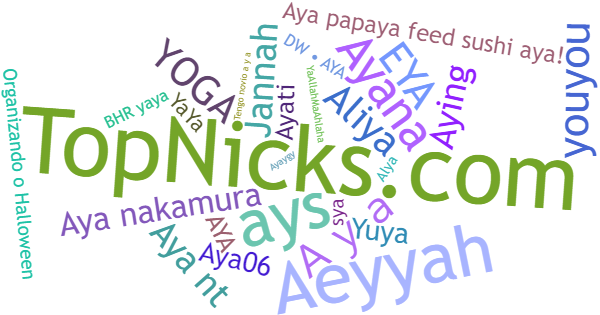 Nicknames for Aya