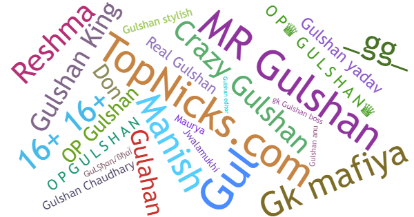 Nicknames for Gulshan