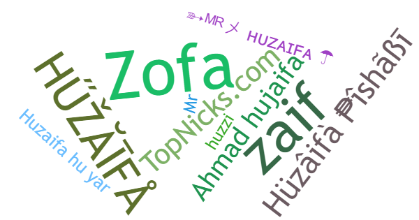 Nicknames for Huzaifa