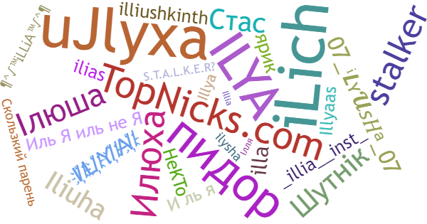 Nicknames for Ilya