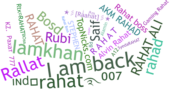 Nicknames for Rahat