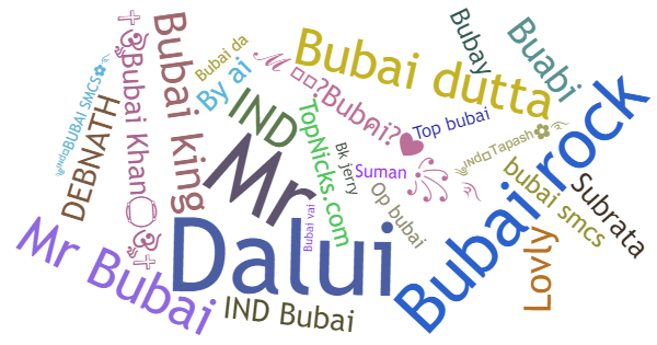 Nicknames for Bubai