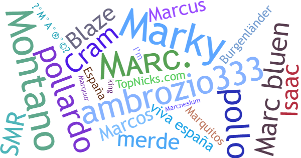 Nicknames for Marc