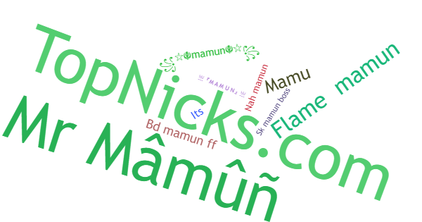 Nicknames for Mamun