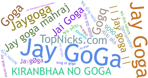 Nicknames for Jaygoga