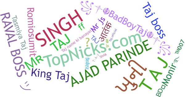 Nicknames for Taj