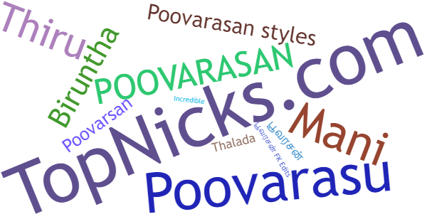 Nicknames for Poovarasan