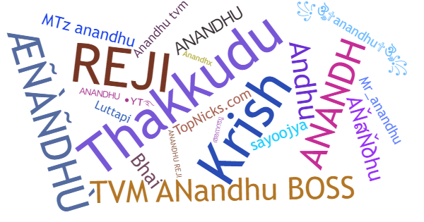 Nicknames for Anandhu