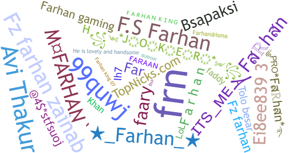 Nicknames for Farhan