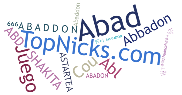 Nicknames for ABADDON