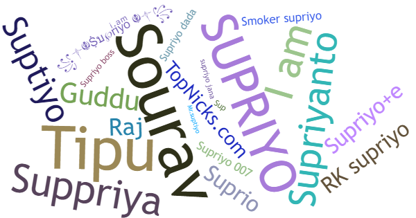 Nicknames for Supriyo