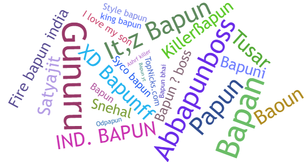 Nicknames for Bapun