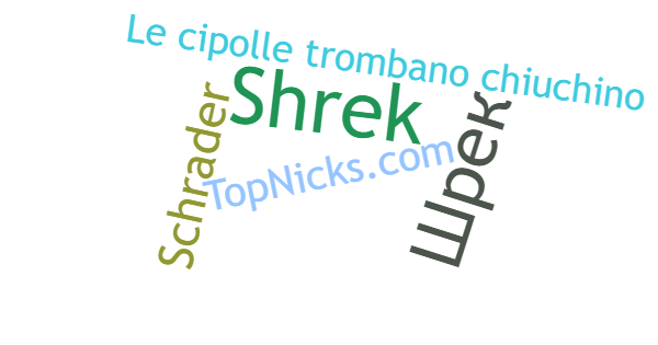 Nicknames for Shrek