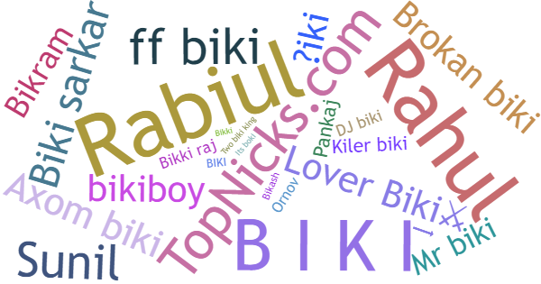 Nicknames for Biki