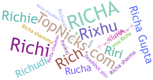 Nicknames for Richa