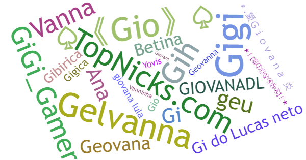 Nicknames for Giovana