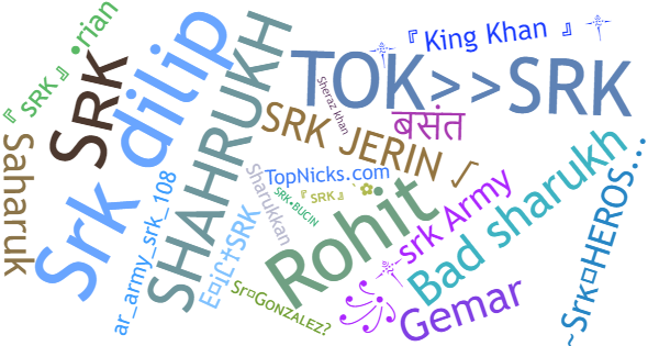 Nicknames for Srk