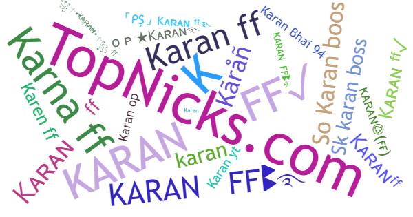 Nicknames for KARANFF