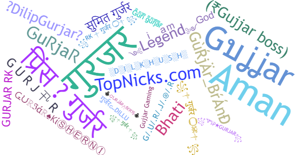 Nicknames for Gurjar