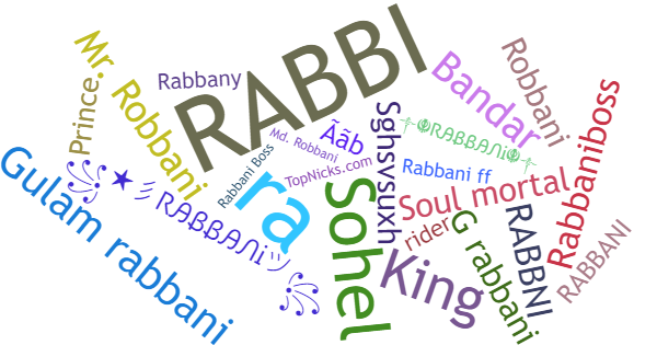 Nicknames for Rabbani