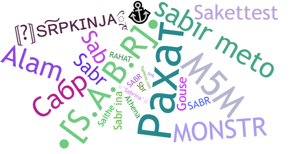 Nicknames for Sabr