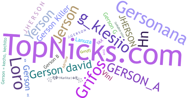 Nicknames for Gerson