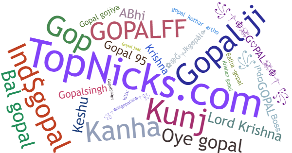 Nicknames for Gopal