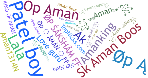 Nicknames for AmanKing