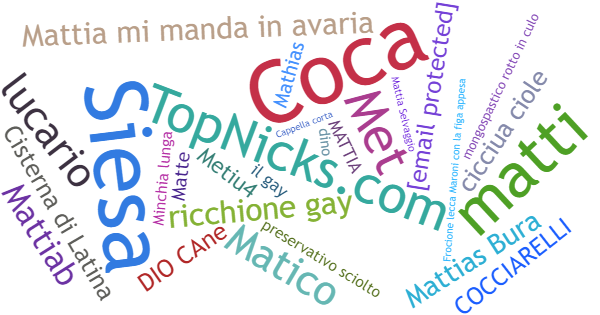 Nicknames for Mattia