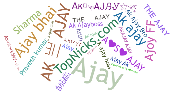 Nicknames for AKAJAY