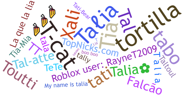 Nicknames for Talia