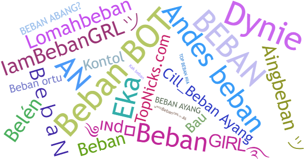 Nicknames for BebaN