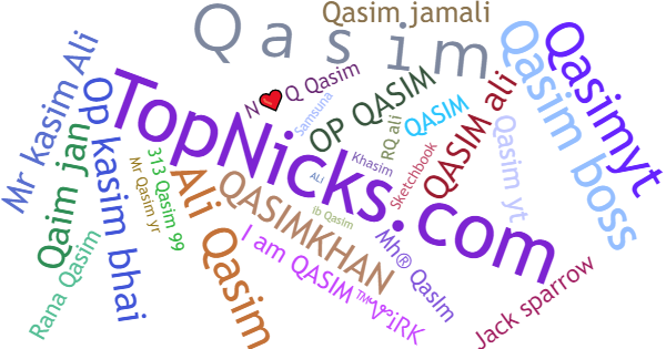 Nicknames for Qasim