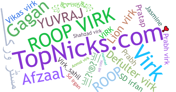 Nicknames for Virk