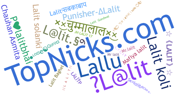 Nicknames for Lalit