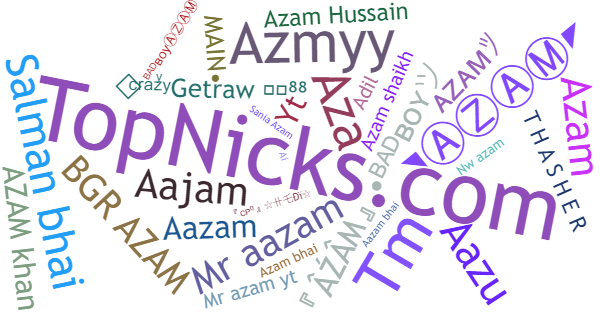 Nicknames for Azam