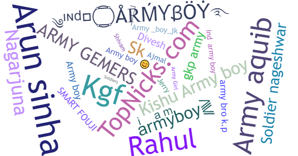 Nicknames for Armyboy