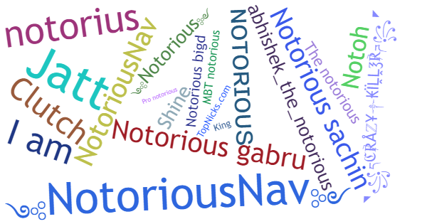 Nicknames for Notorious