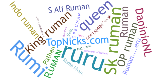 Nicknames for Ruman