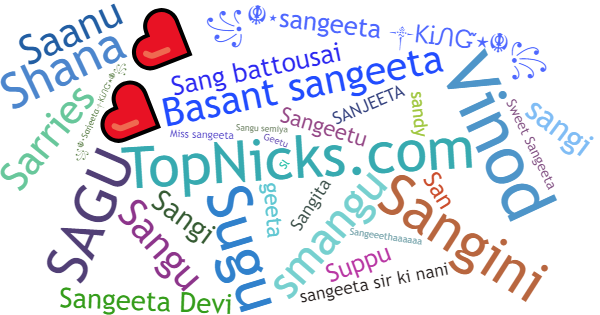 Nicknames for Sangeeta