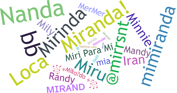 Nicknames for Miranda